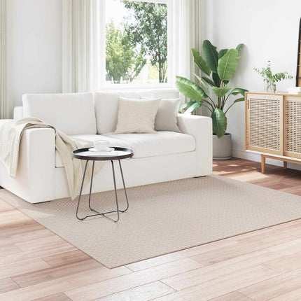 Områdetæpper Firkantet FARO Creme 200 x 200 cm Polyester
