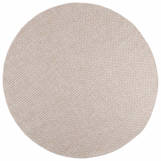 Områdetæpper Rund FARO Creme Ø 200 CM Polyester