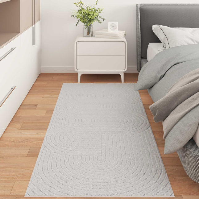 Indendørs og udendørs tæppe PALMERAS Creme 200 x 80 cm