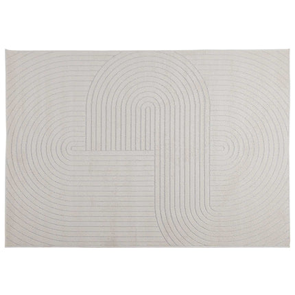 Områdetæpper Rektangulær PALMERAS Creme 170 x 120 cm Polyester