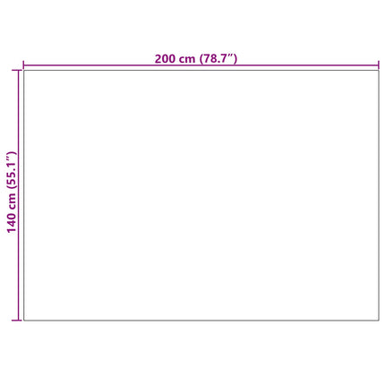 Områdetæpper Rektangulær PALMERAS Creme 200 x 140 cm Polyester