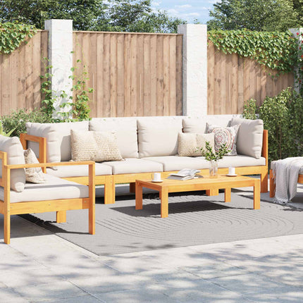 Områdetæpper Firkantet PALMERAS Creme 240 x 240 cm Polyester