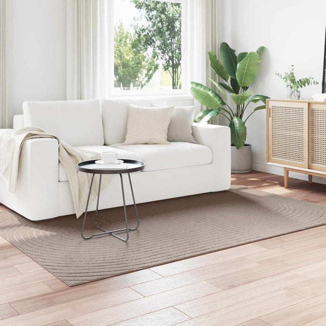 Indendørs og udendørs tæppe PALMERAS Beige 170 x 120 cm