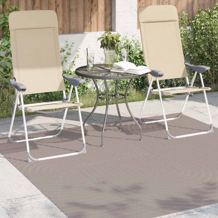 Områdetæpper Firkantet PALMERAS Beige 200 x 200 cm Polyester