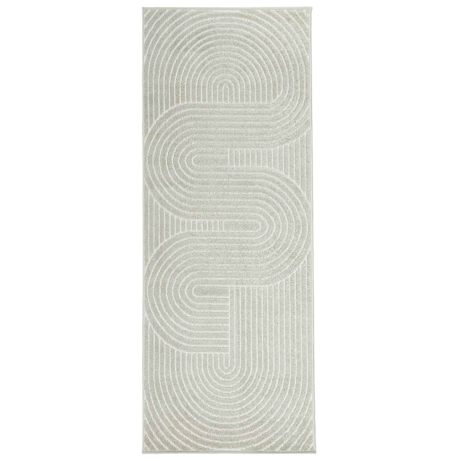 Områdetæpper Rektangulær PALMERAS Grøn 80 x 150 cm Polyester