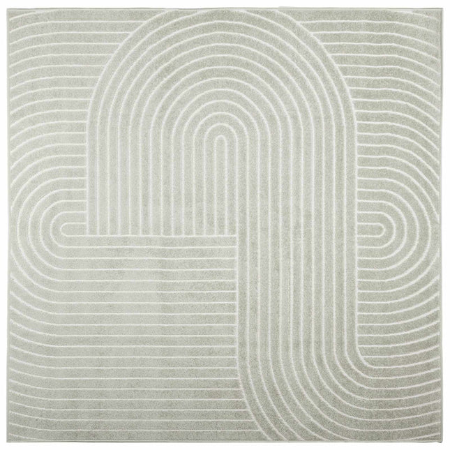 Indendørs og udendørs tæppe PALMERAS Grøn 120 x 120 cm