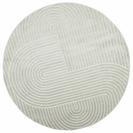Områdetæpper Rund PALMERAS Grøn Ø 200 CM Polyester