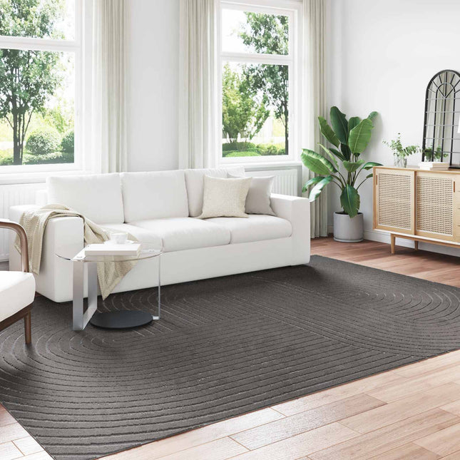 Indendørs og udendørs tæppe PALMERAS Antracit 340 x 240 cm