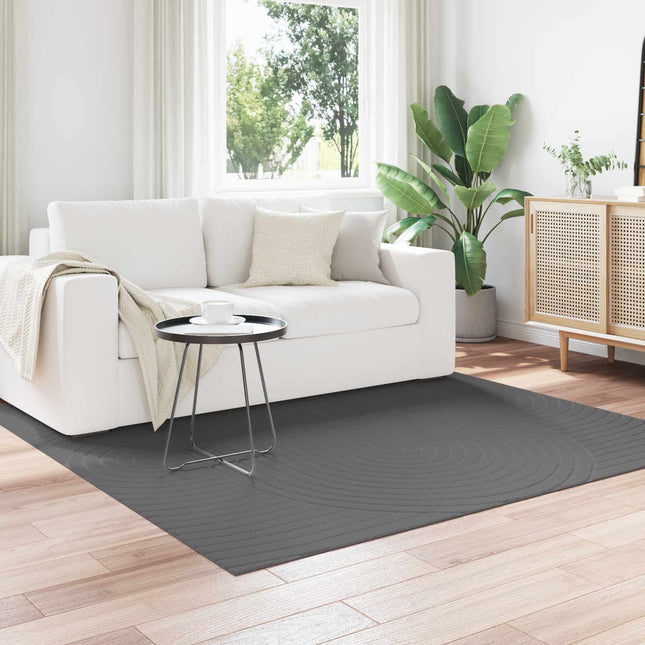 Indendørs og udendørs tæppe PALMERAS Antracit 200 x 200 cm