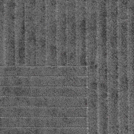 Områdetæpper Rund PALMERAS Antracit Ø 120 CM Polyester
