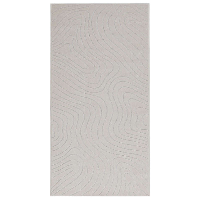 Indendørs og udendørs tæppe PALMERAS Creme 150 x 80 cm