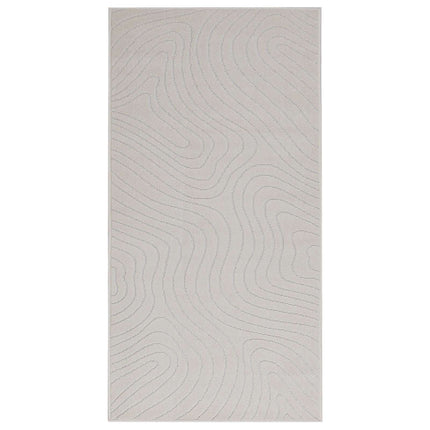 Områdetæpper Rektangulær PALMERAS Creme 200 x 80 cm Polyester