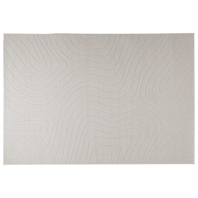Indendørs og udendørs tæppe PALMERAS Creme 230 x 160 cm