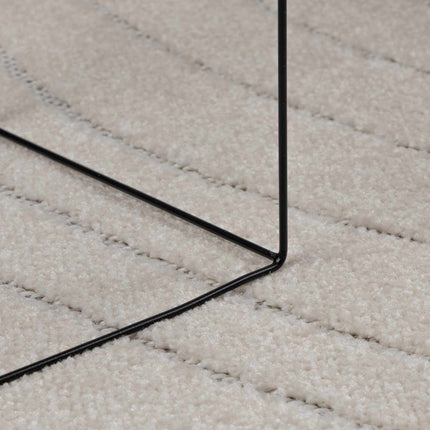 Områdetæpper Rektangulær PALMERAS Creme 280 x 200 cm Polyester