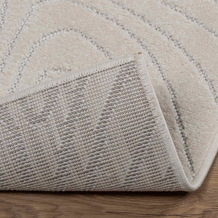 Områdetæpper Rektangulær PALMERAS Creme 340 x 240 cm Polyester