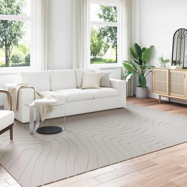 Indendørs og udendørs tæppe PALMERAS Creme 340 x 240 cm