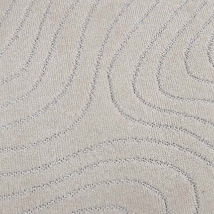 Områdetæpper Rektangulær PALMERAS Creme 340 x 240 cm Polyester