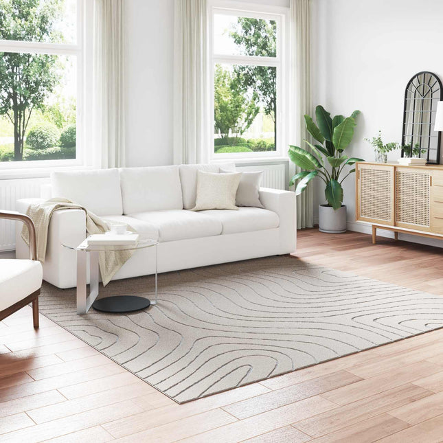 Indendørs og udendørs tæppe PALMERAS Creme 240 x 240 cm