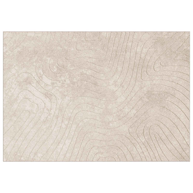 Indendørs og udendørs tæppe PALMERAS Beige 120 x 170 cm