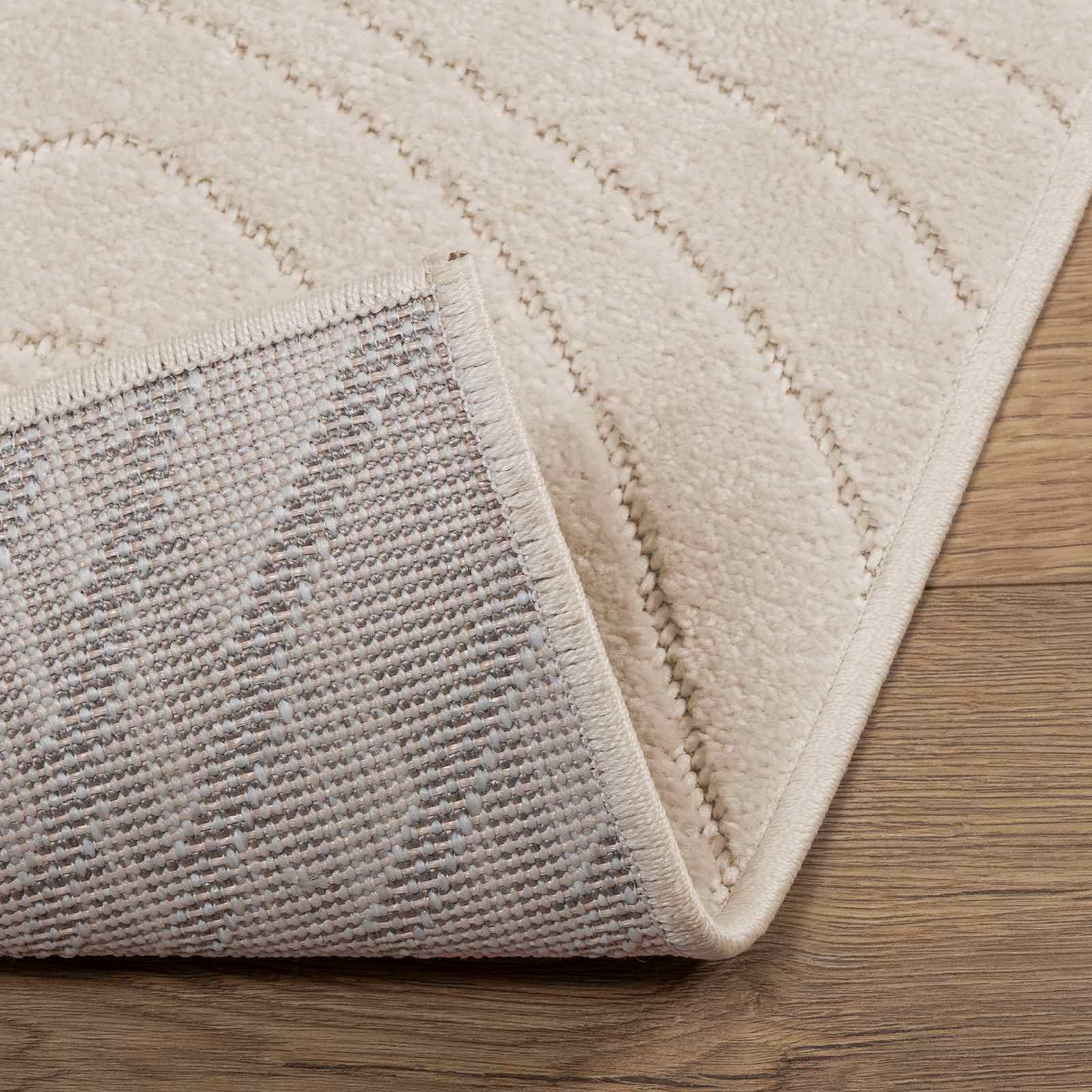 Områdetæpper Firkantet PALMERAS Beige 240 x 240 cm Polyester
