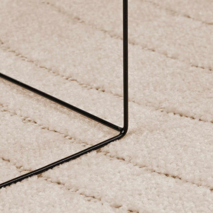 Områdetæpper Rund PALMERAS Beige Ø 120 CM Polyester