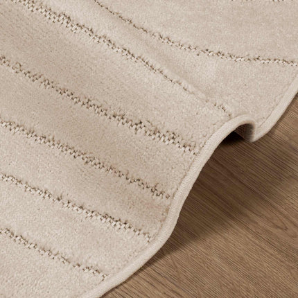 Områdetæpper Rund PALMERAS Beige Ø 120 CM Polyester