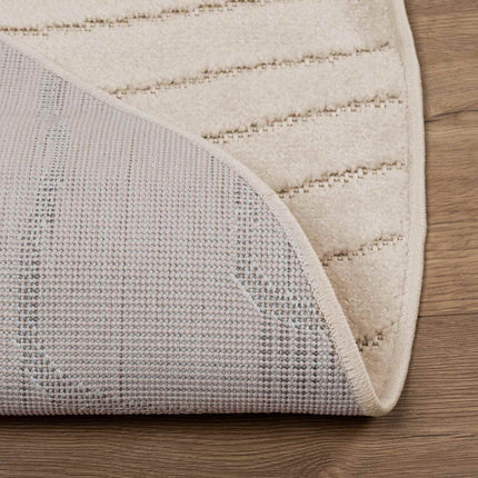 Områdetæpper Rund PALMERAS Beige Ø 160 CM Polyester