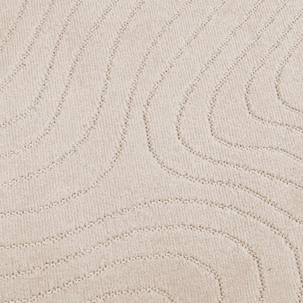 Områdetæpper Rund PALMERAS Beige Ø 200 CM Polyester