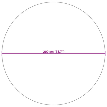 Områdetæpper Rund PALMERAS Beige Ø 200 CM Polyester