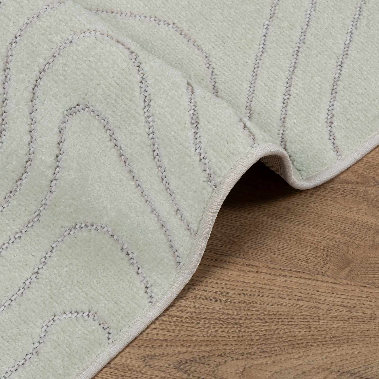 Områdetæpper Rektangulær PALMERAS Grøn 230 x 160 cm Polyester