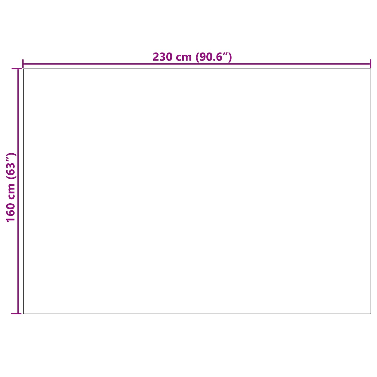 Områdetæpper Rektangulær PALMERAS Grøn 230 x 160 cm Polyester