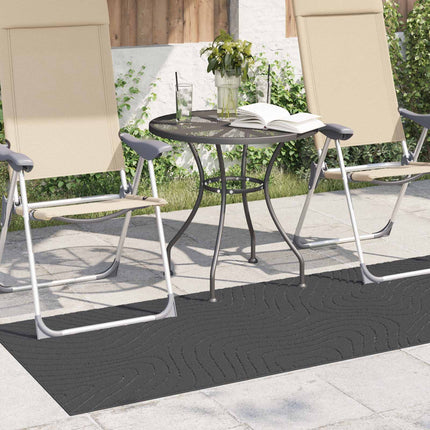 Områdetæpper Rektangulær PALMERAS Antracit 150 x 80 cm