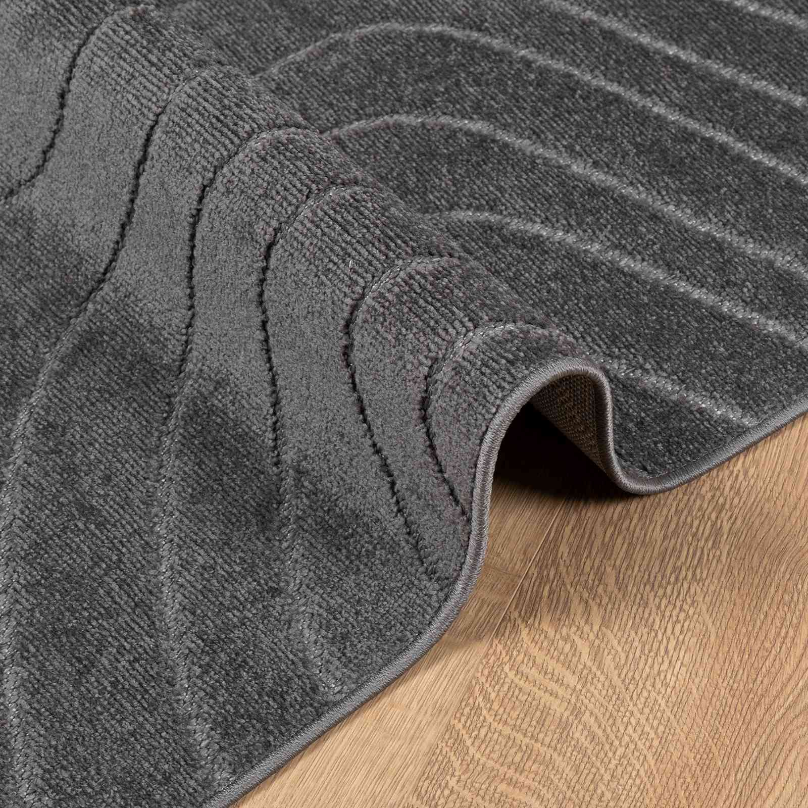 Områdetæpper PALMERAS Antracit 200 x 140 cm Polyester