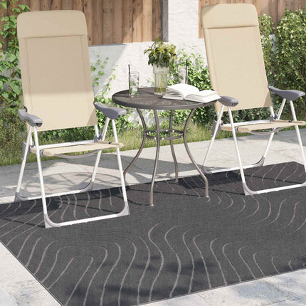 Områdetæpper PALMERAS Antracit 200 x 140 cm Polyester