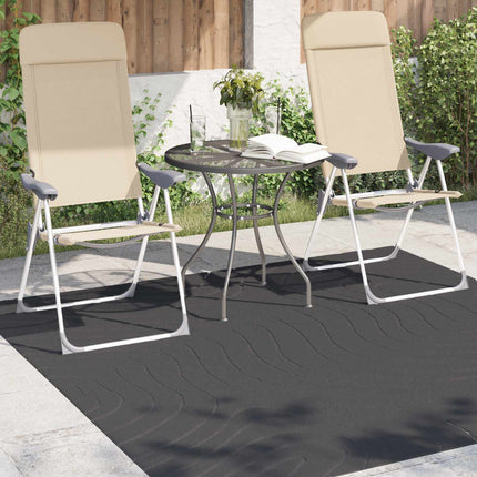 Områdetæpper Firkantet PALMERAS Antracit 200 x 200 cm Polyester