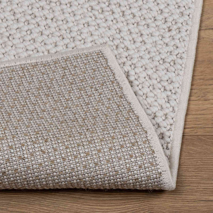 Områdetæpper Rektangulær LUGO Creme 150 x 80 cm Polyester