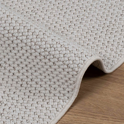 Områdetæpper Rektangulær LUGO Creme 150 x 80 cm Polyester