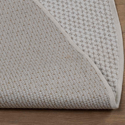 Områdetæpper Rund LUGO Creme Ø 160 CM Polyester