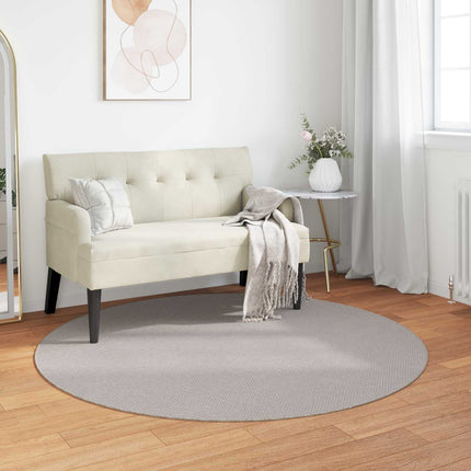 Områdetæpper Rund LUGO Creme Ø 160 CM Polyester