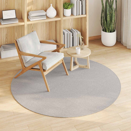 Områdetæpper Rund LUGO Creme Ø 200 CM Polyester