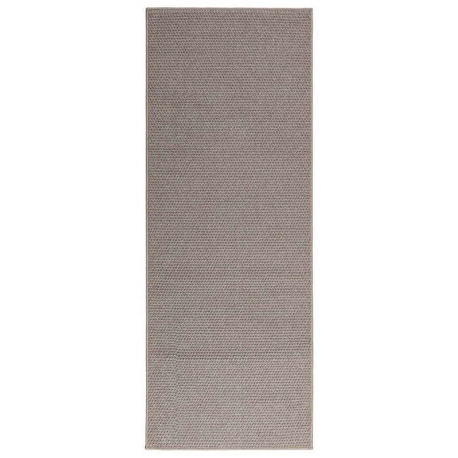 Områdetæpper Rektangulær LUGO Gråbrun 80 x 200 cm Polyester