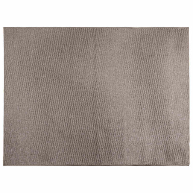Områdetæpper Rektangulær LUGO Gråbrun 120 x 170 cm Polyester