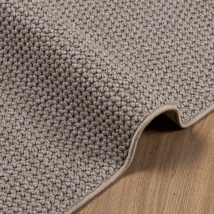 Områdetæpper Rektangulær LUGO Gråbrun 140 x 200 cm Polyester