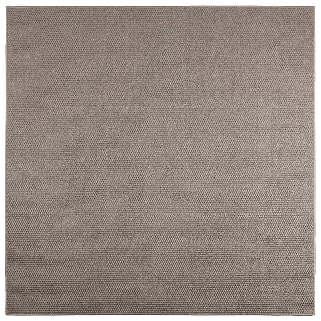 Områdetæpper Firkantet LUGO Gråbrun 120 x 120 cm Polyester