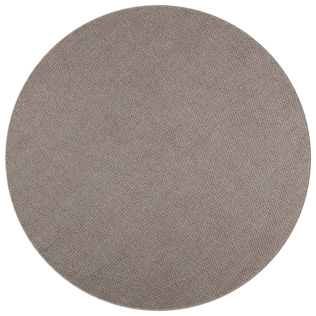 Områdetæpper Rund LUGO Gråbrun Ø 120 CM Polyester