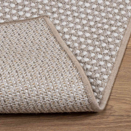 Områdetæpper LUGO Creme og Taupe 120 x 170 cm Polyester