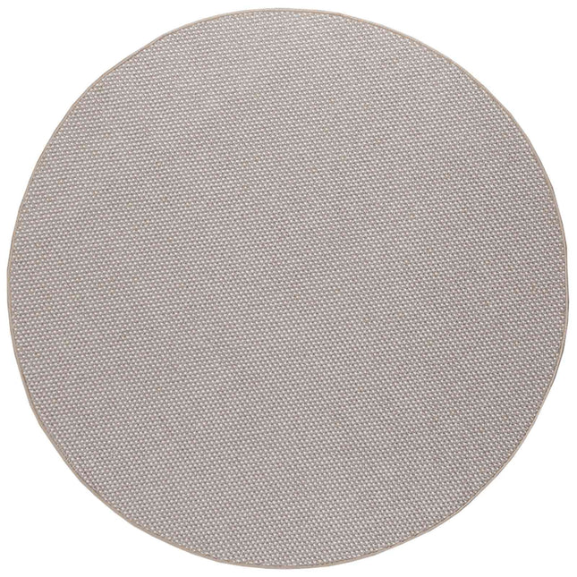 Områdetæpper Rund LUGO Creme og Taupe Ø 160 CM Polyester