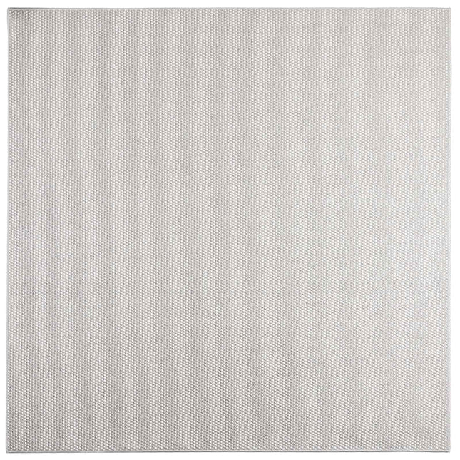 Områdetæpper Firkantet LUGO Creme og grå 120 x 120 cm Polyester