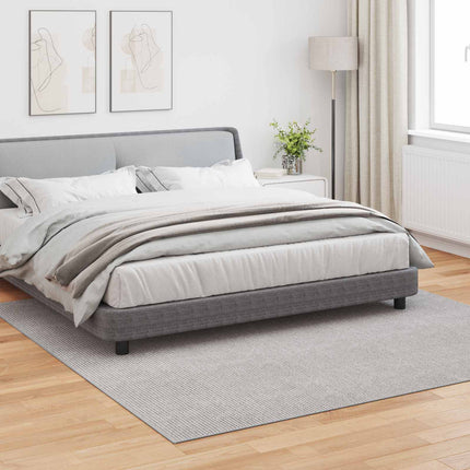 Områdetæpper Firkantet LUGO Creme og grå 240 x 240 cm Polyester
