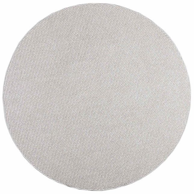 Områdetæpper Rund LUGO Creme og grå Ø 160 CM Polyester